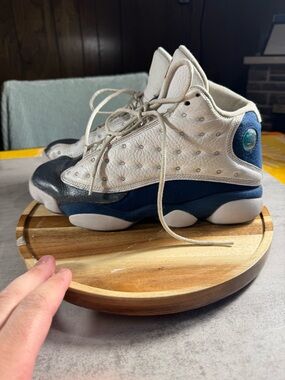 Jordan Air Jordan 13 Retro French Blue White Blue Gray Sneaker size 9